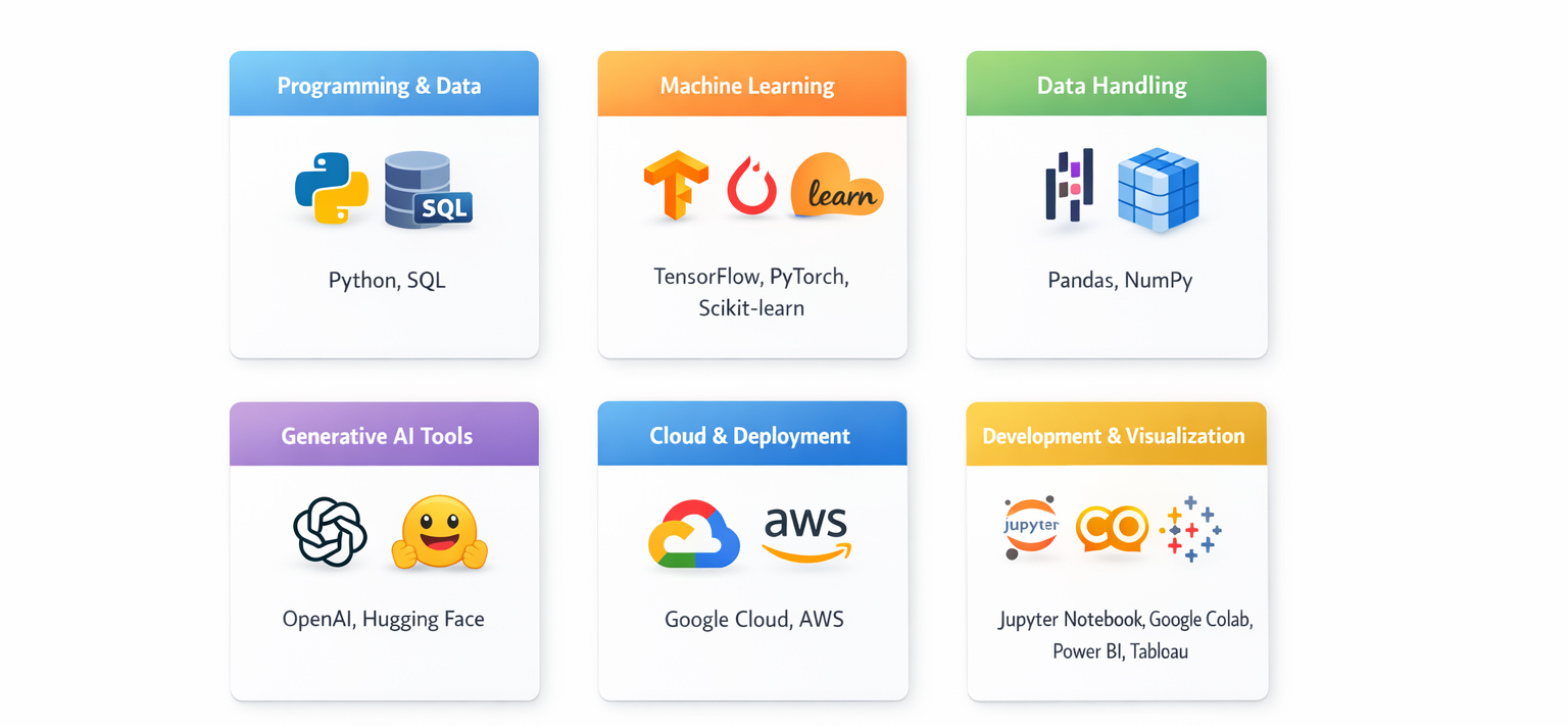 Tools and Technologies Covered in Artificial Intelligence Courses